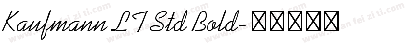 Kaufmann LT Std Bold字体转换
